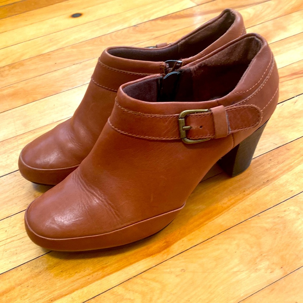 Clark’s Brown Leather Booties